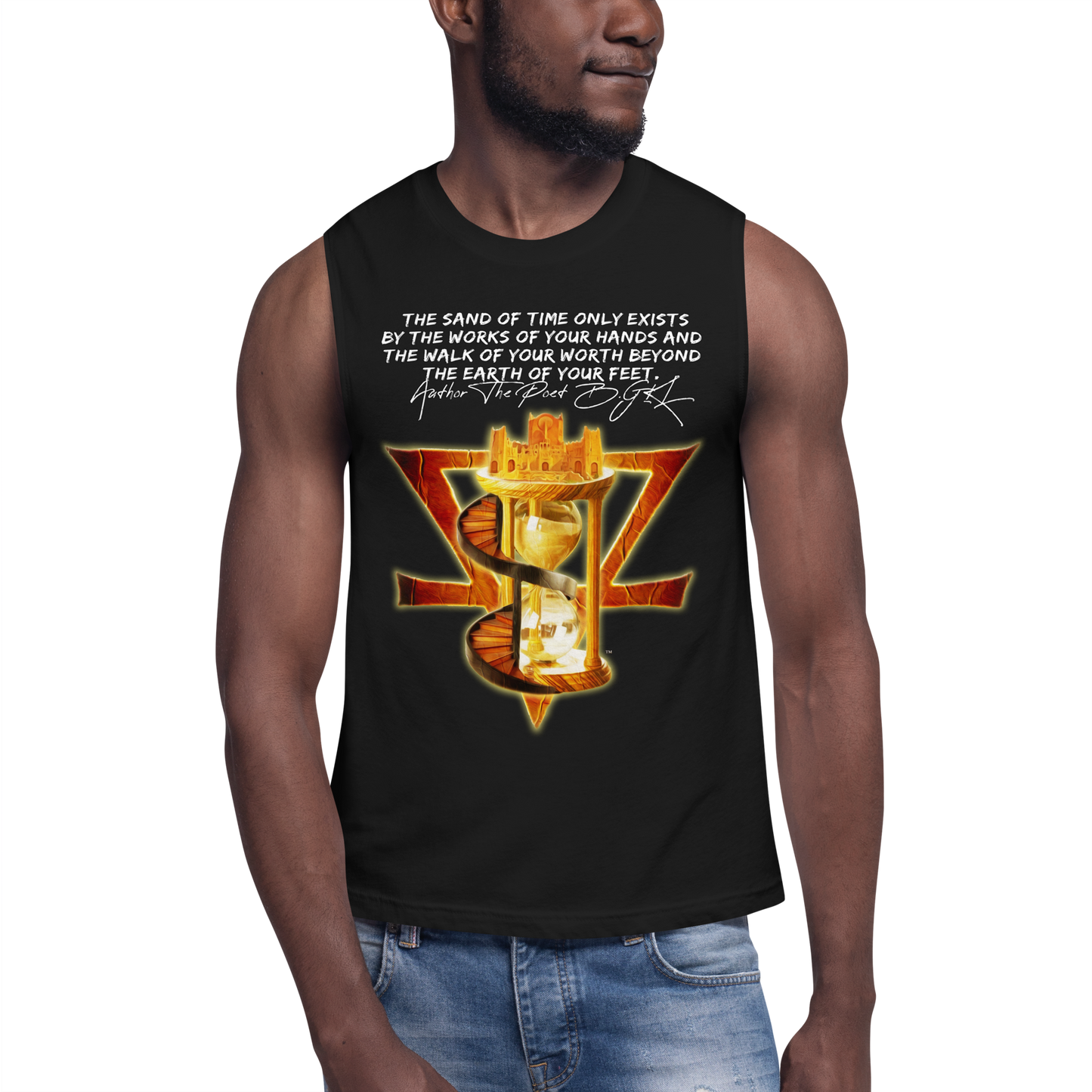 Author The Poet B.GKL Muscle Shirt