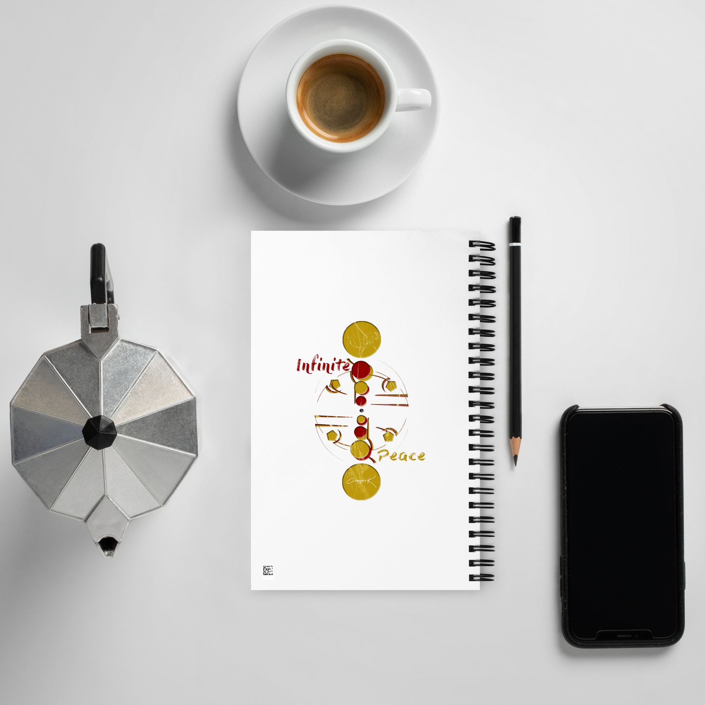 Infinite Peace- Spiral notebook